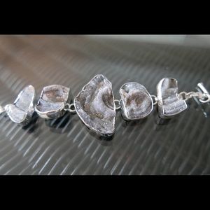 Sterling silver and Natural stone bracelet
